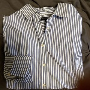 Banana Republic Riley Shirt, blue white stripe